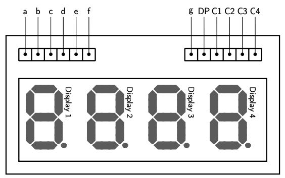 4-Digit Multiplexed 7-Segment Display – Dr. P's Engineering Classes